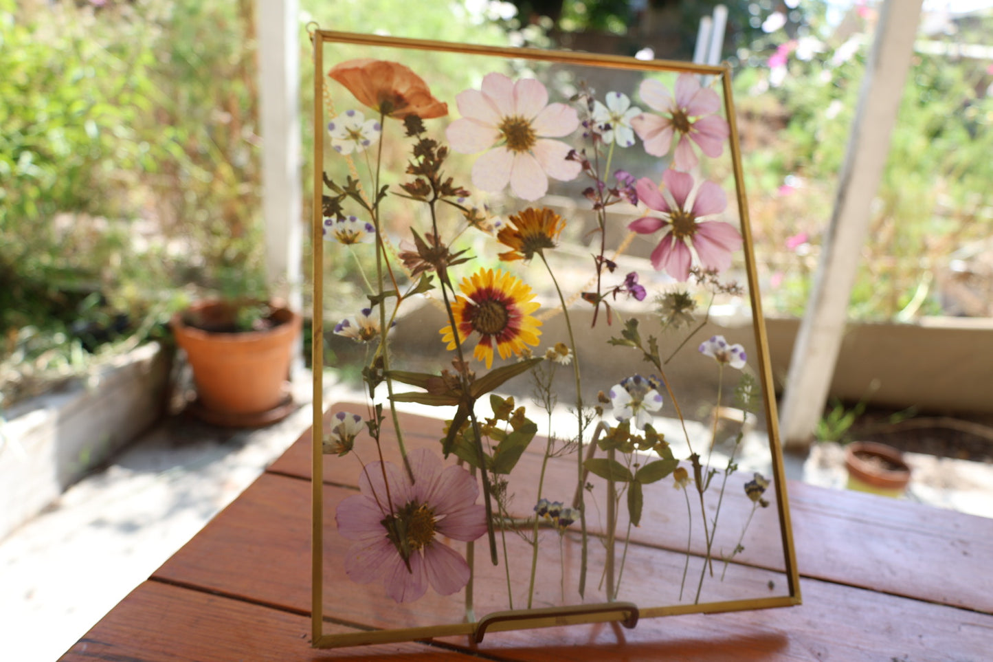 Pressed Flower Art, 11”x14”
