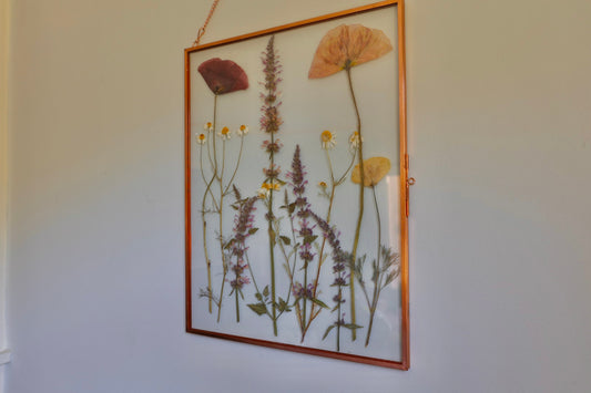 Pressed Flower Frame, Rose Gold, 8"x10"