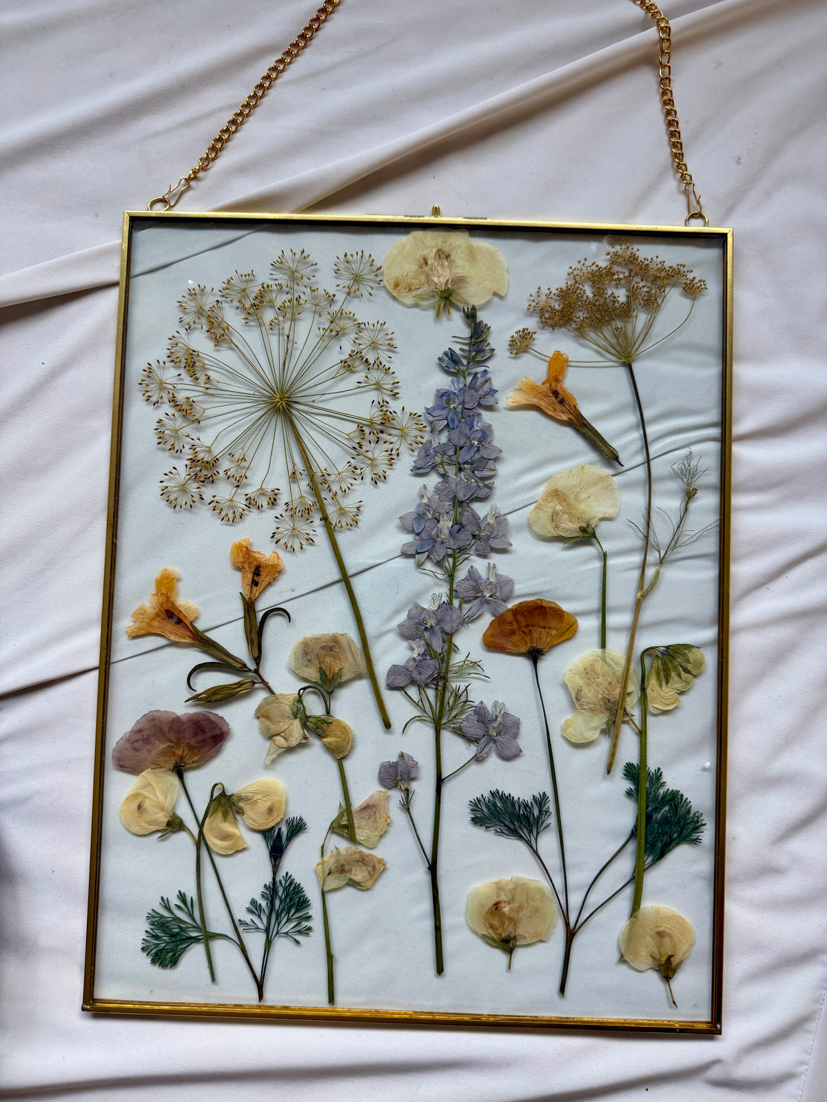 Real Botanical Art, Gold Frame, 14”x11”
