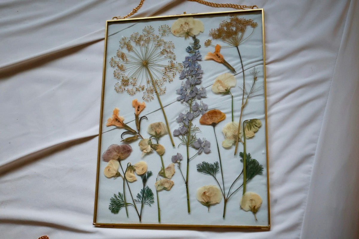 Real Botanical Art, Gold Frame, 14”x11”