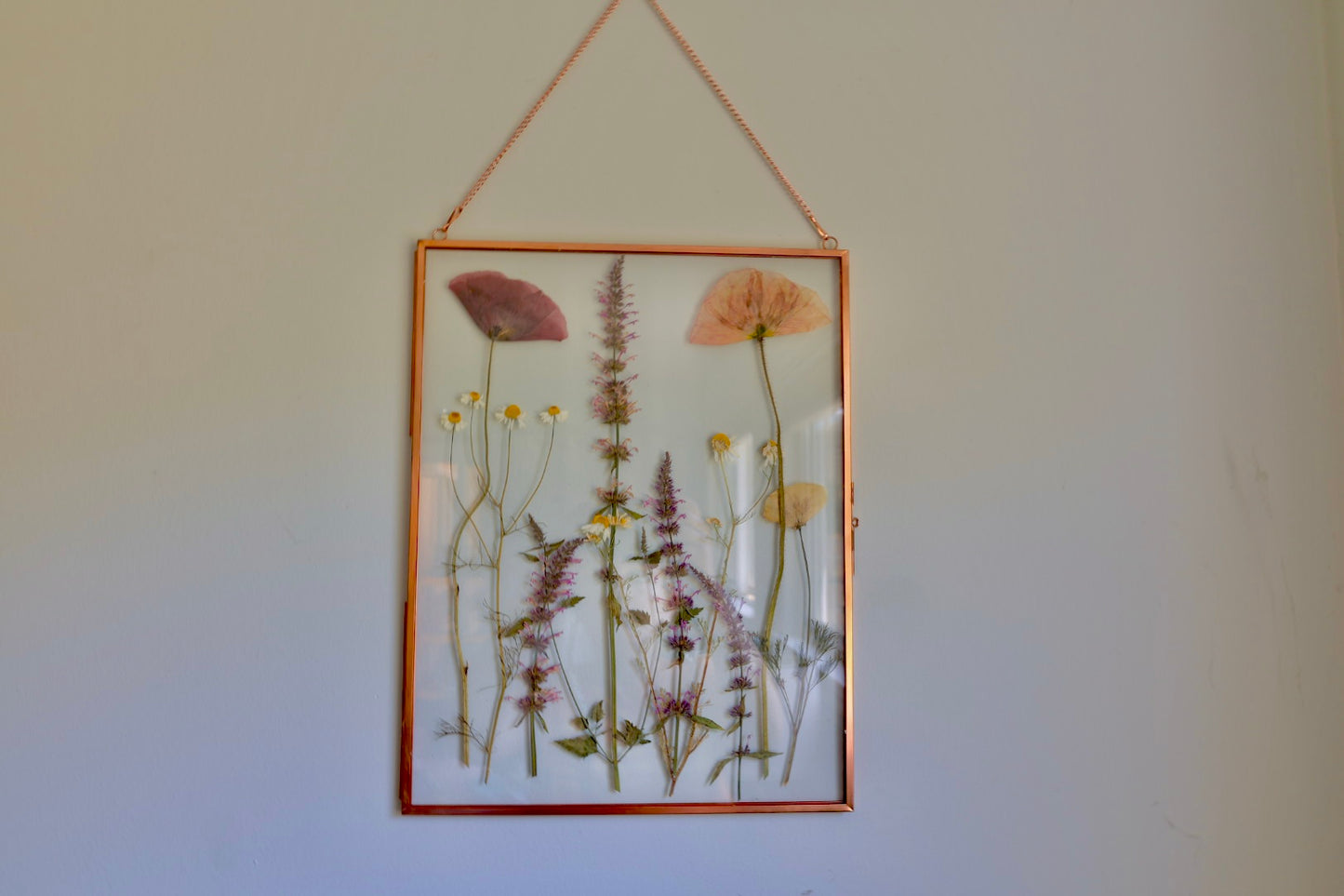 Pressed Flower Frame, Rose Gold, 8"x10"
