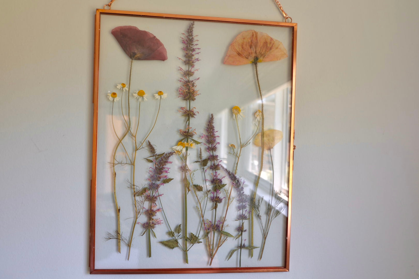 Pressed Flower Frame, Rose Gold, 8"x10"