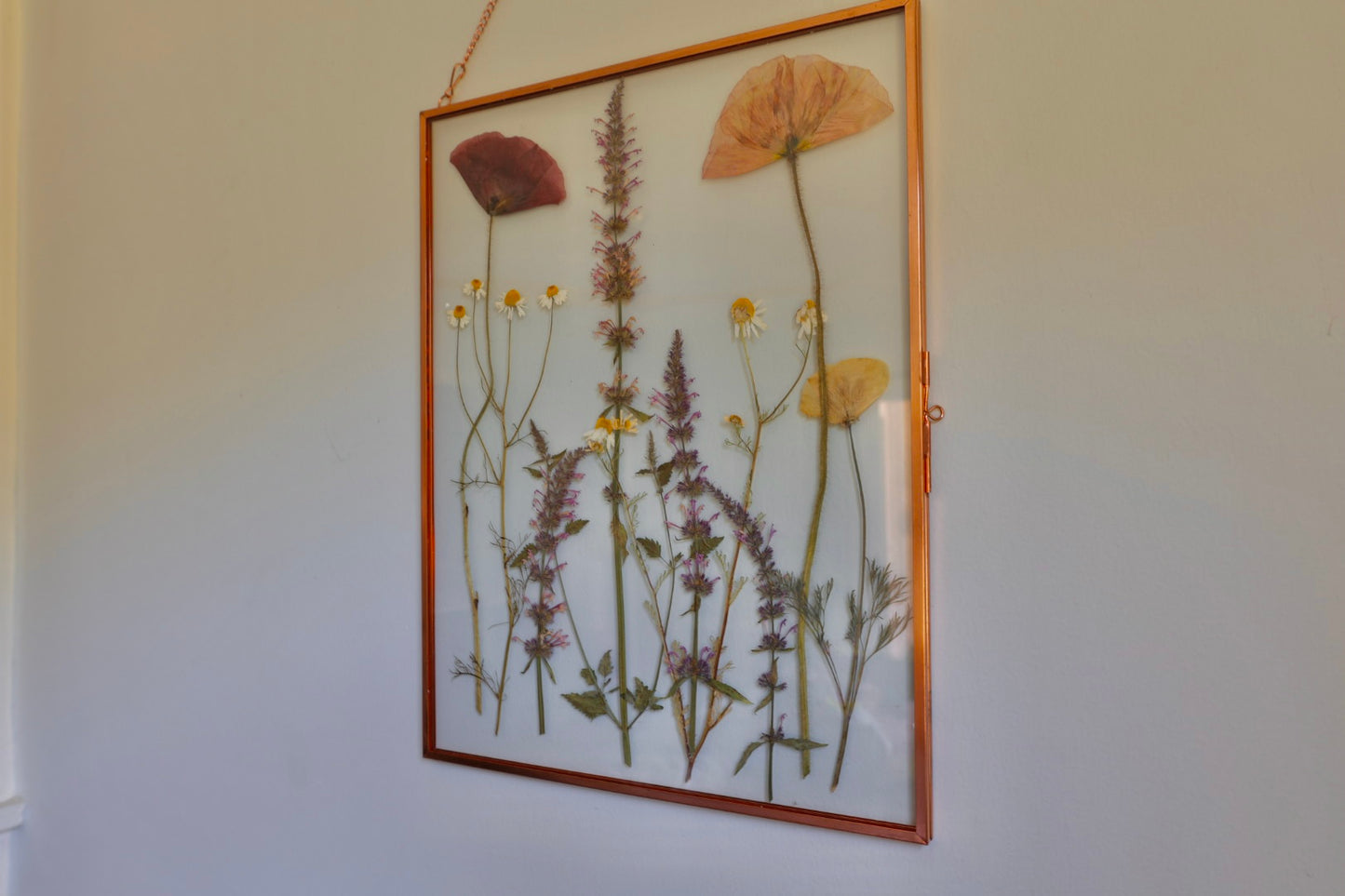 Pressed Flower Frame, Rose Gold, 8"x10"