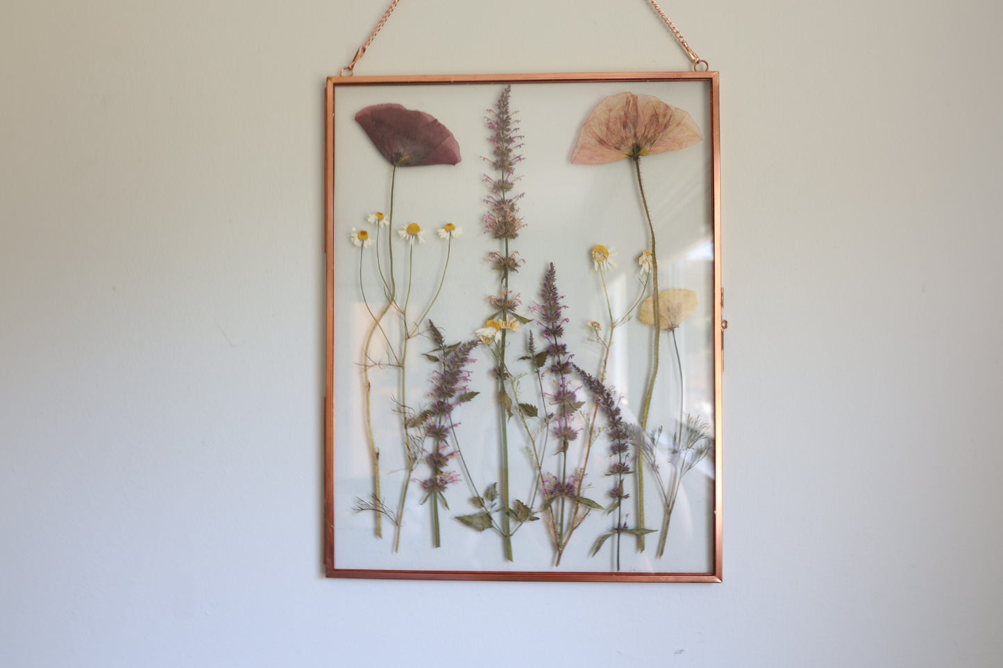 Pressed Flower Frame, Rose Gold, 8"x10"