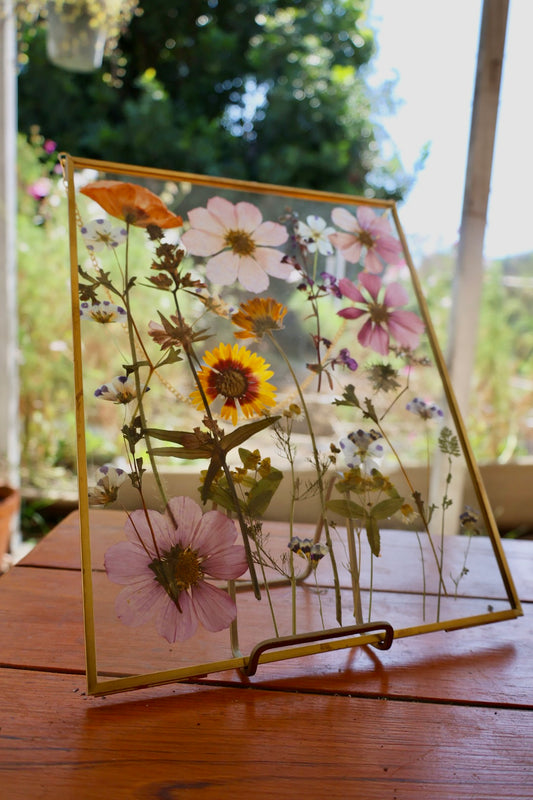 Pressed Flower Art, 11”x14”